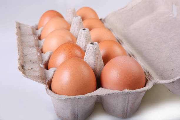istock A box of chicken eggs. Closeup. 1137974134