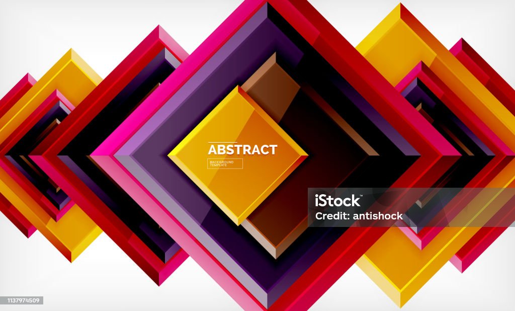 Work Background Square Square Geometric Background Stock Illustration - Download Image Now ...