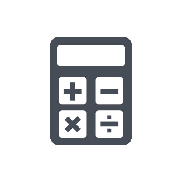電卓アイコン。会計記号。財務記号の計算 - 株式ベクトル - 電卓点のイラスト素材／クリップアート素材／マンガ素材／アイコン素材