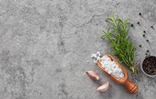 istock Salt, pepper, rosemary and garlic 1137978821