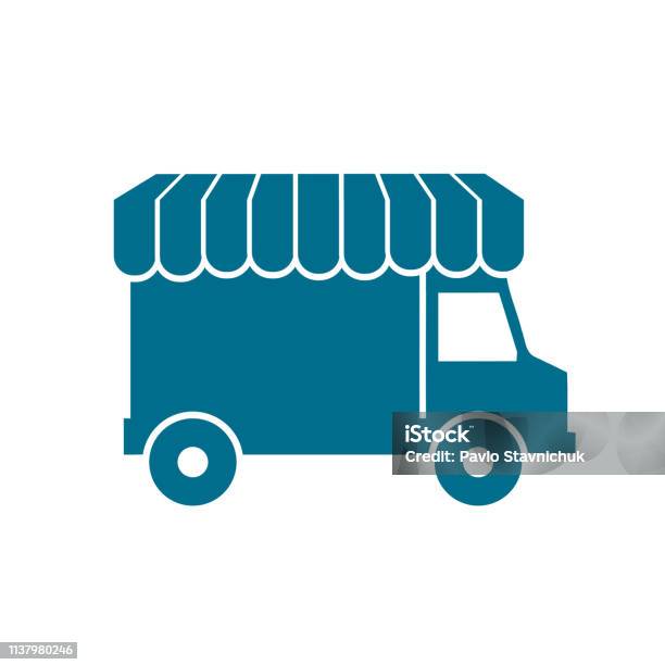 Shopping Car Delivery Truck Fast Shipping Service Icon Stock Vector Stock Illustration - Download Image Now