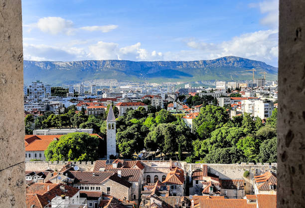 istock Split from the diocletians palace tower 1137981615