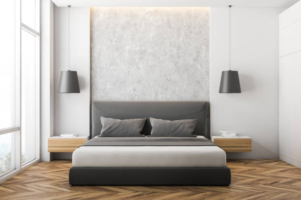 istock White and stone bedroom close up 1137983113