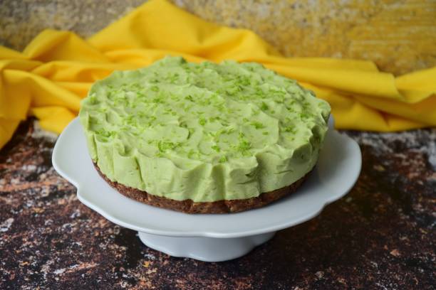 istock Raw vegan avocado lime cheesecake 1137986072