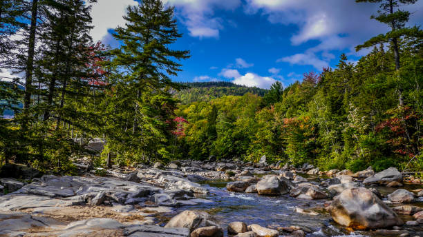 las montañas blancas en new hampshire - white mountain national forest fotografías e imágenes de stock