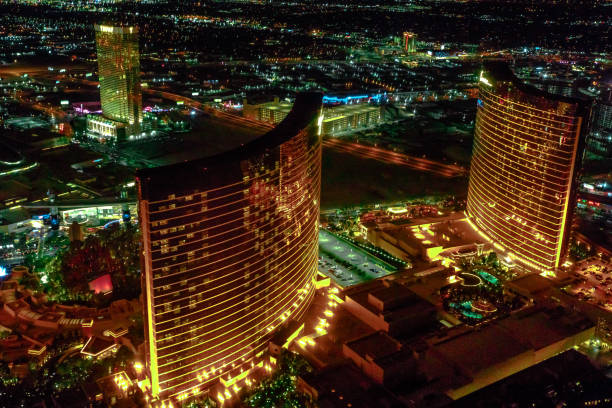 wynn i encore anteny - wynn las vegas encore las vegas building exterior built structure zdjęcia i obrazy z banku zdjęć