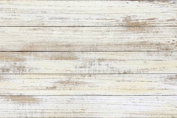 texture de bois lavé, fond de lumière abstraite en bois blanc - varnishing hardwood decking photos et images de collection