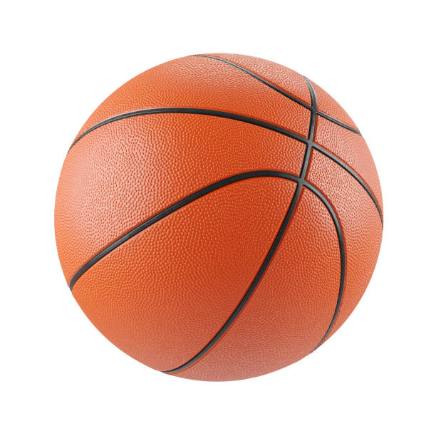 istock Classic basketball ball isolated on white background 3d render 1137996379