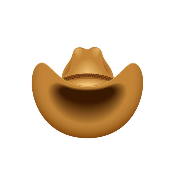 illustrations, cliparts, dessins animés et icônes de chapeau de cowboy-illustration vectorielle - chapeau de cow boy