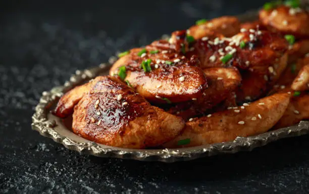 Photo of Teriyaki chicken breast mini fillets with sweat chilli dip sauce