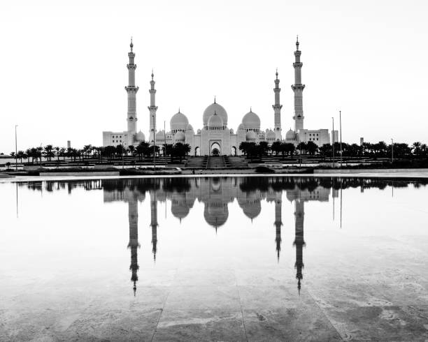 grande moschea di sheikh zayed - sheikh zayed mosque arch islam mosque foto e immagini stock