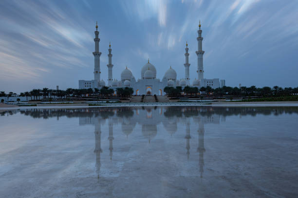 grande moschea di sheikh zayed - sheikh zayed mosque arch islam mosque foto e immagini stock