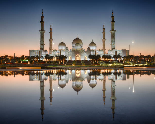 sheikh zayed grand mosque - mosque imagens e fotografias de stock