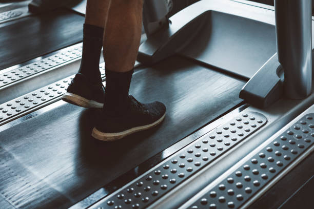 istock An athlete running on a treadmill 1138006316