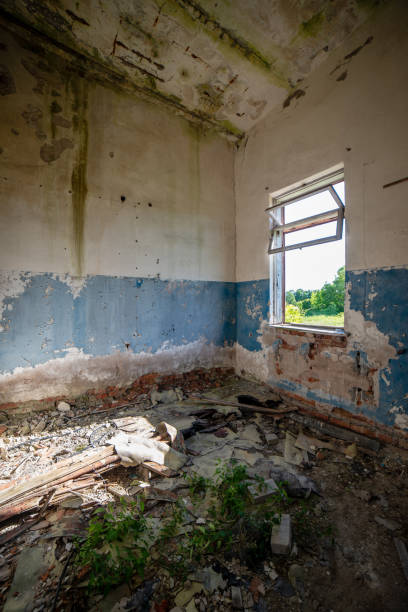 istock interrior of old military building in latvia 1138009238