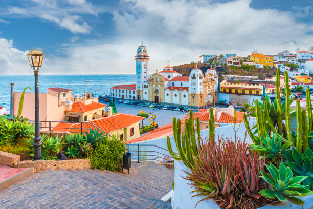 Candelaria town View of Candelaria town of  Tenerife, Canary Islands, Spain tenerife photos stock pictures, royalty-free photos & images