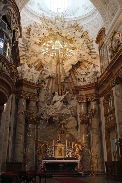 istock Karlskirche (St. Carl's churh) interior, Vienna, Austria 1138009756