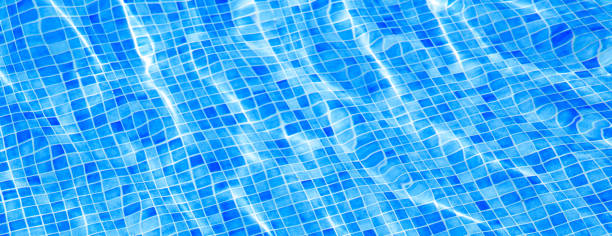 istock Blue ripped water in swimming pool Summer vacation Banner 1138012423