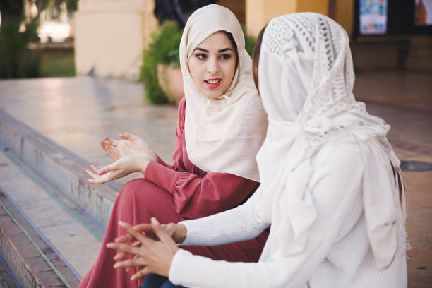 istock Two female friends outdoors in Morocco 1138014257