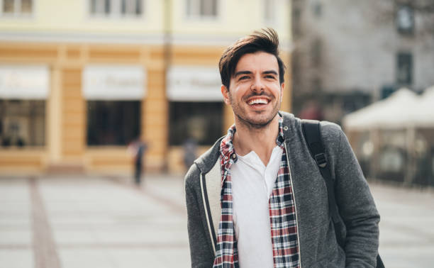 istock Portrait of smiling young man 1138016772