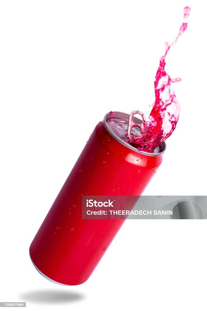 Red Pop Splash Red Soda Splashing Stock Photo - Download Image Now - Bottle, Brown ...