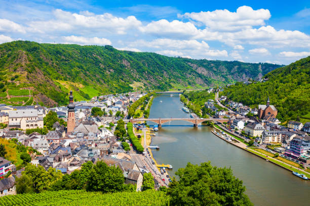 istock Cochem town aerial view, Germany 1138018629