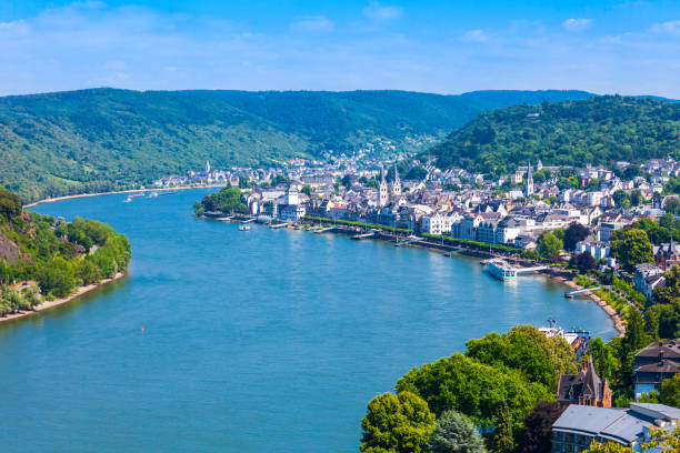 istock Boppard town aerial view, Germany 1138018648