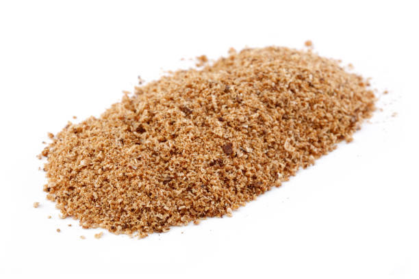 istock Heap of grated nutmeg isolated on white 1138020167
