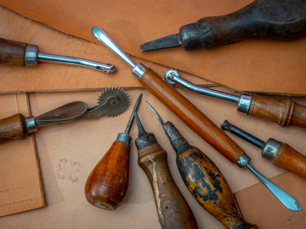 istock Set of old saddlery tools 1138020329