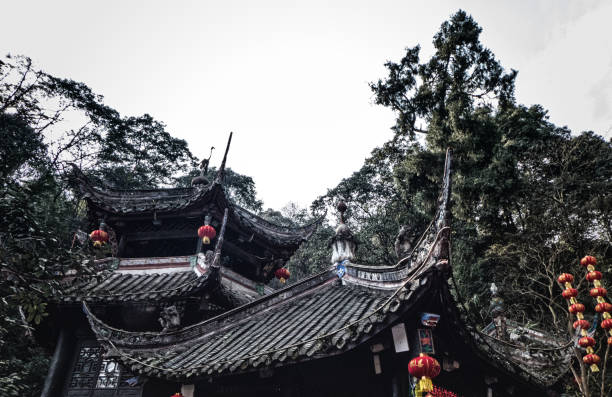 istock Traditional gate in Qingcheng Mountain 1138020987