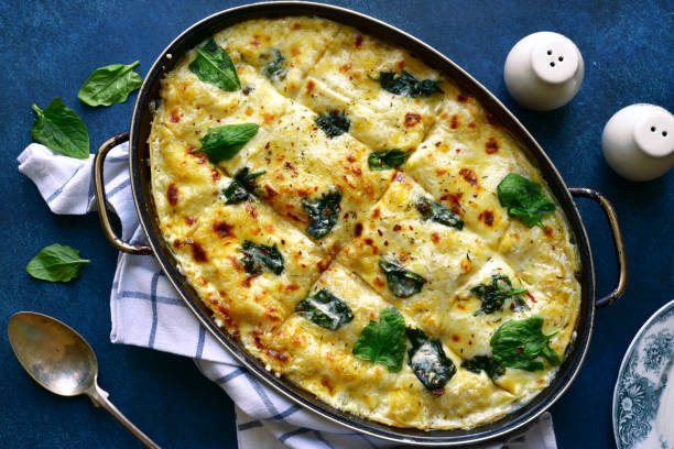 istock Homemade delicious chicken mushroom spinach lasagna 1138028539