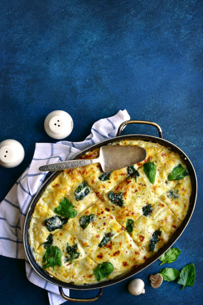 istock Homemade delicious chicken mushroom spinach lasagna 1138028585