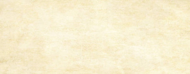 Long panoramic background in horizontal position.Paper texture.Yellow light old paper background.Vintage surface.