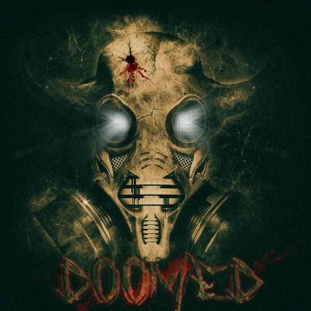 Doomed skull Doomed skull heavy metal stock pictures, royalty-free photos & images