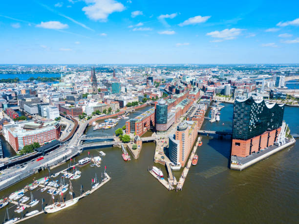istock Hamburg city centre view, Germany 1138033440