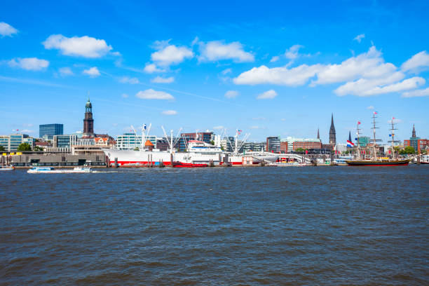 istock Hamburg city centre view, Germany 1138033449