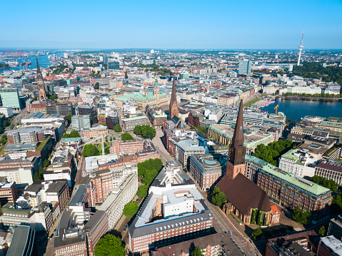 Hamburg city centre view, Germany