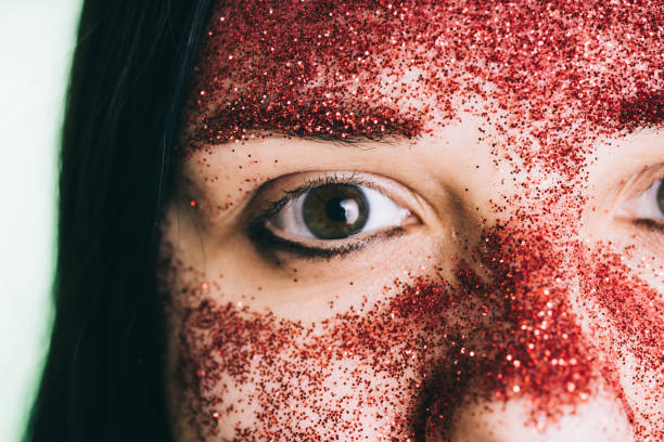 istock Crazy girl, face close-up. 1138039540