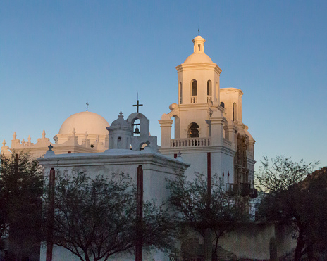 San Xavier Mission. White dove of the desert.