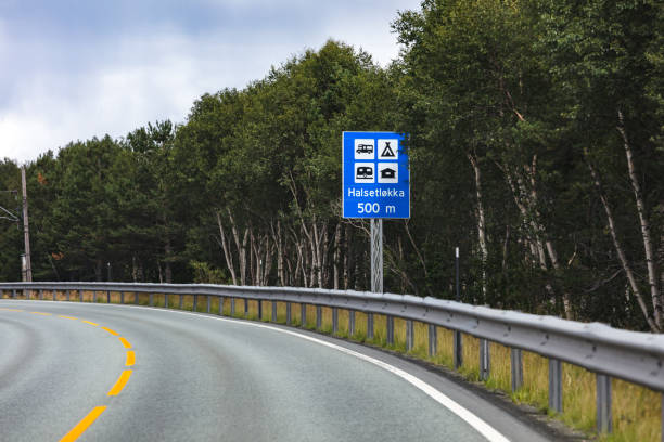 istock A road sign in Norway indicating a camping spot 1138048535