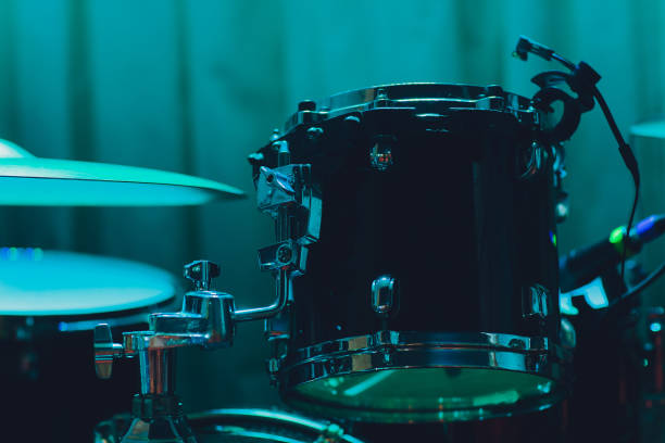 istock Musical instruments in concert,drum in the stage. 1138048920