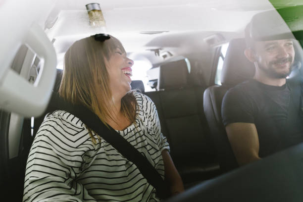 istock Smiling woman inside the car 1138054813