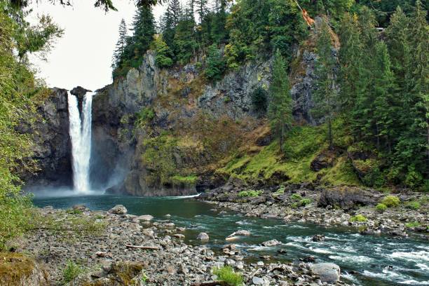 istock Snoqualmie Falls creekbed in Washington State near Seattle. 1138055626