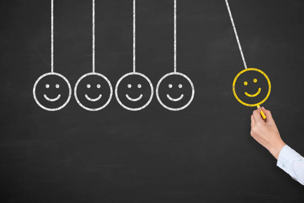 istock Hand Drawing Unhappy and Happy on Blackboard 1138058701