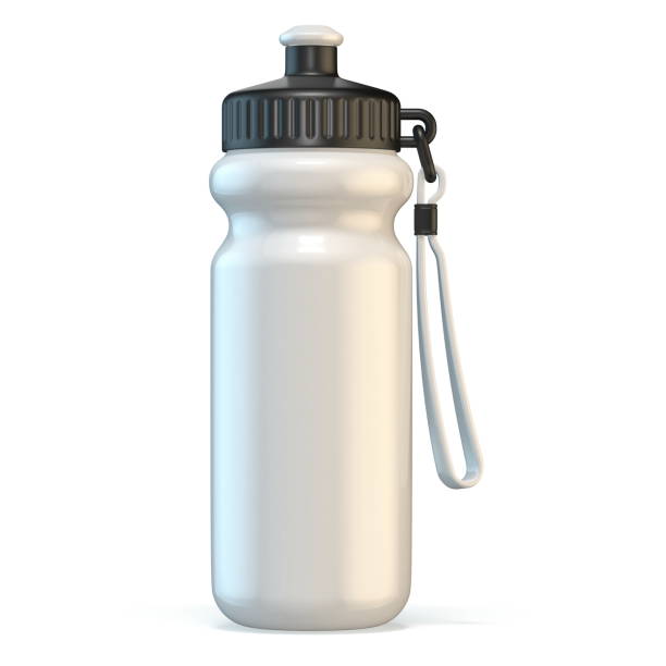 vit sport plast vatten flaska stående 3d - water bottle cap bildbanksfoton och bilder