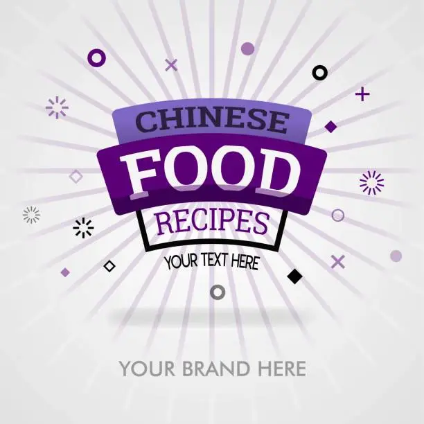 Vector illustration of Chinese traditional food recipes. chinese cookbook. chinese food near me. chinese food recipes website. can be for promotion, advertising. suitable for print, cover, flyer, brochure, banner, web