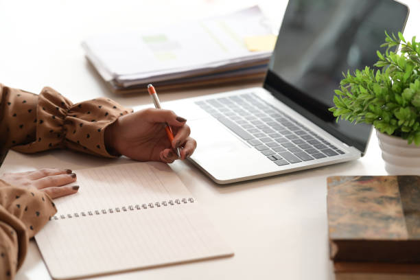 istock Business woman working in office 1138064402