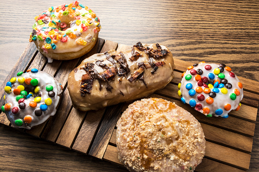 Specialty Sprinkle Colorful Donuts