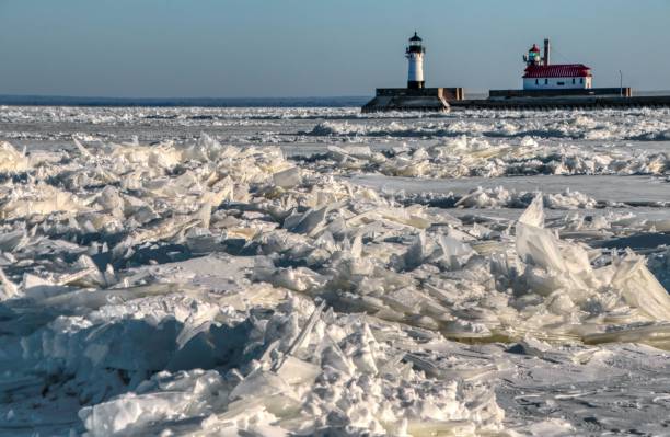 istock Frozen Lake Superior in Duluth, Minnesota 1138065503