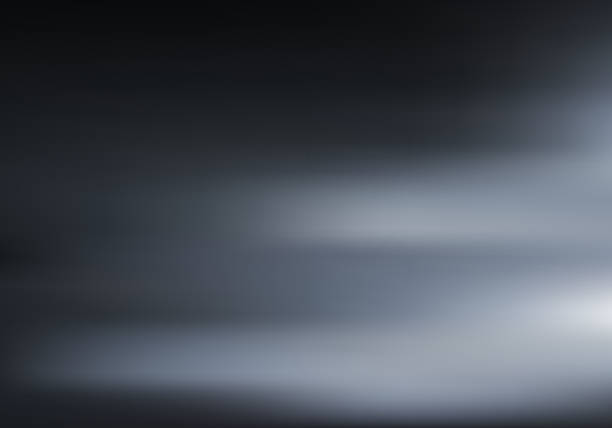 illustrazioni stock, clip art, cartoni animati e icone di tendenza di camera nera 3d con scarsa luce e ombra su sfondo scuro. illuminazione notturna sulla trama di pareti e pavimenti. sfondo sfocato del movimento. - smoke black abstract white